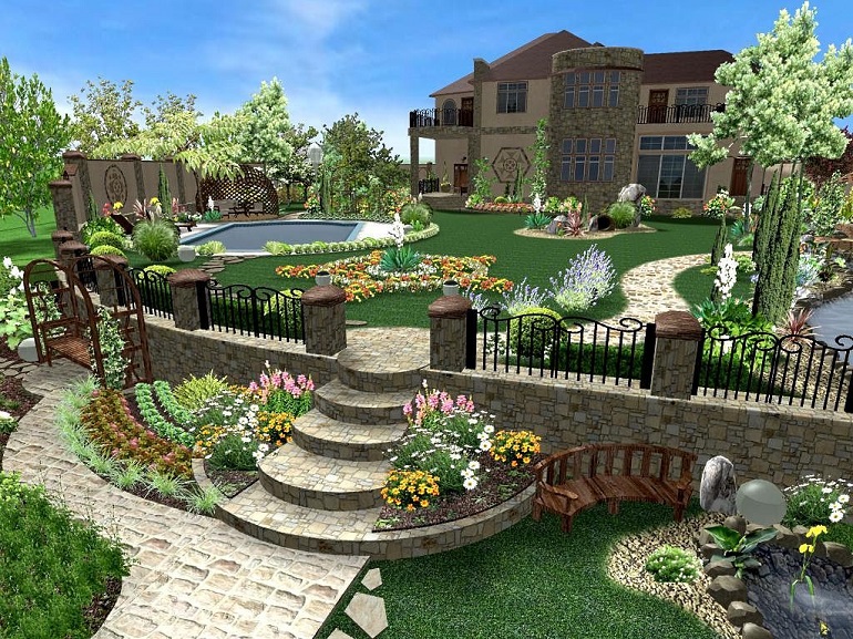 ландшафтный дизайн для загородного дома